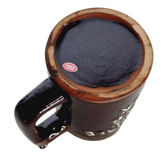 Vintage "Whistle For Your Beer" "Wet Your Whistle" Redware Beer Mug Brown Drip - Picture 11 of 11